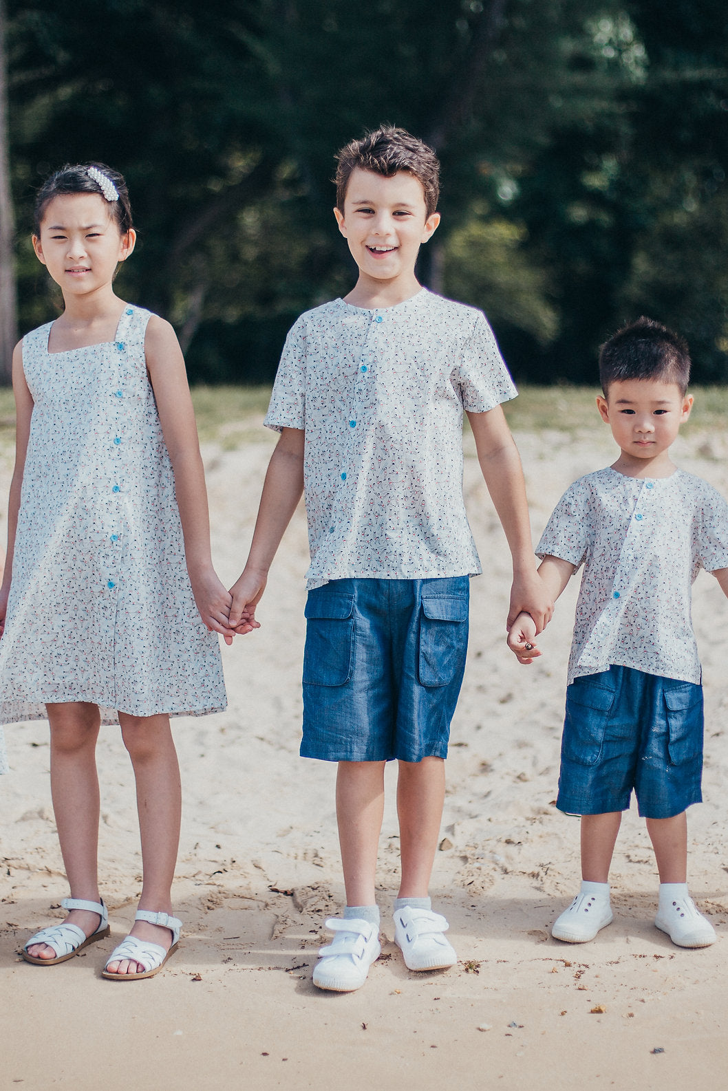 Flap Pocket Tencel Shorts for boys