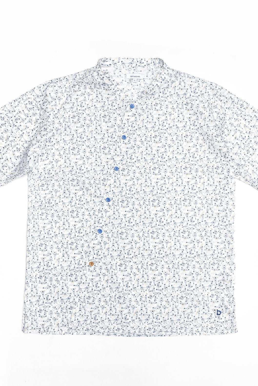 Gymnasium Oblique Button Shirt for men