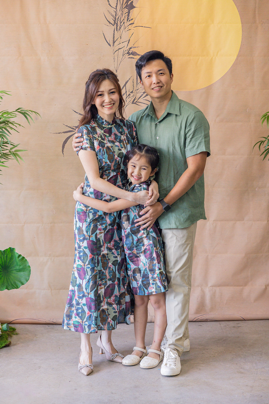 Lotus Cheongsam for Girl - Green