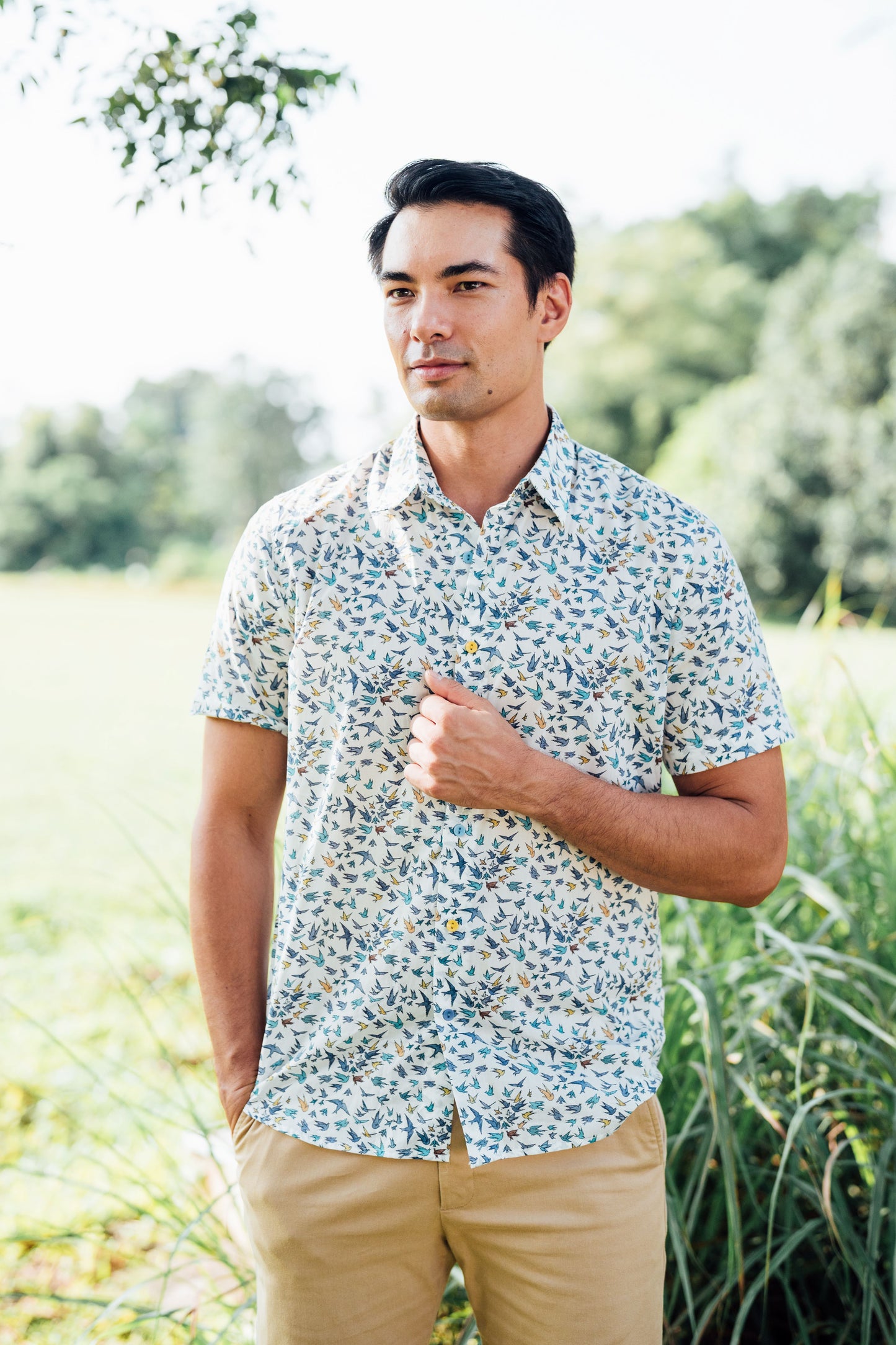 Birdy Short Sleeve Shirt for Men