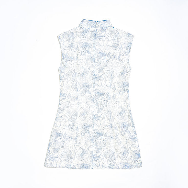 Delaney Dragon Mandarin Collar Top for ladies