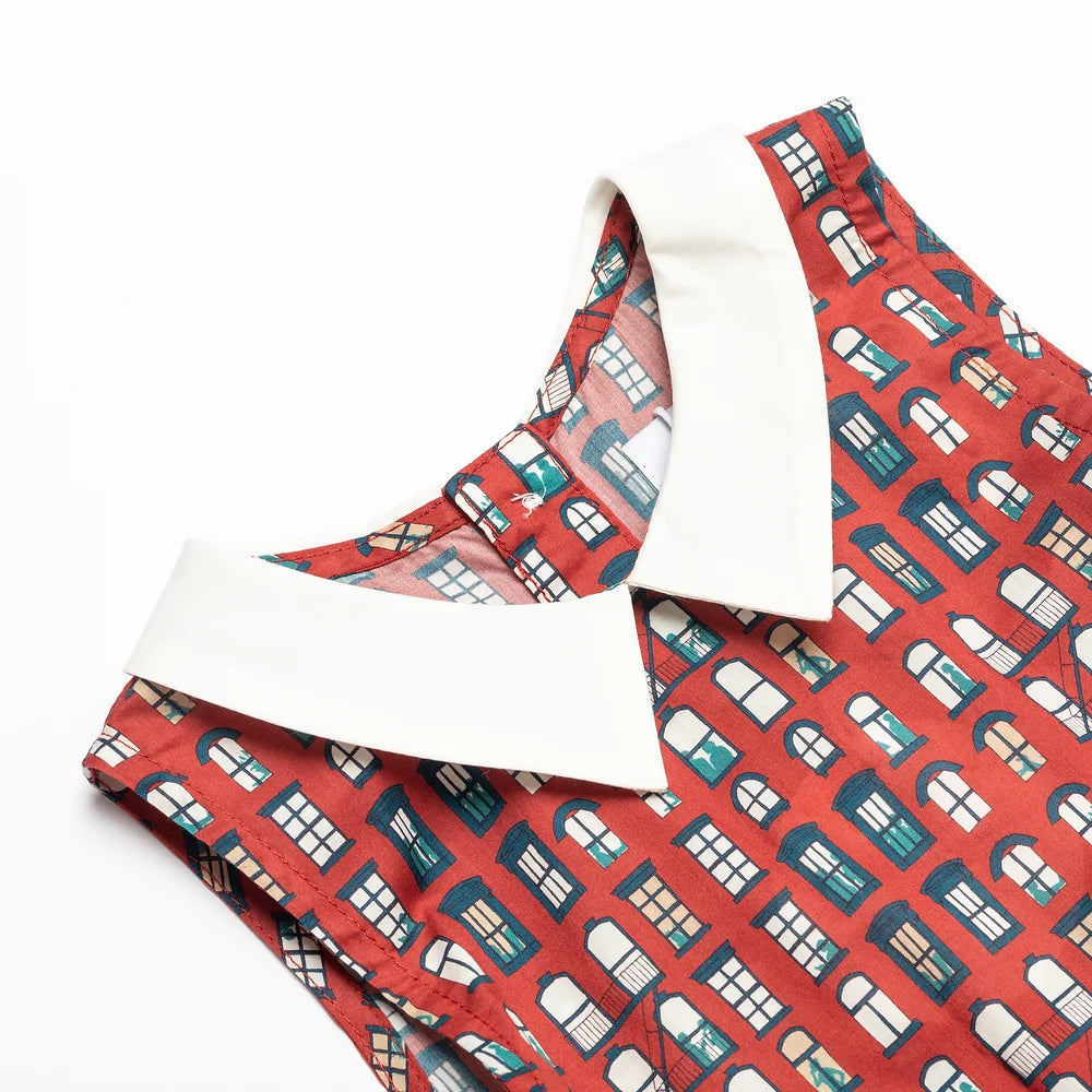 East Village White Collar Dress for girl