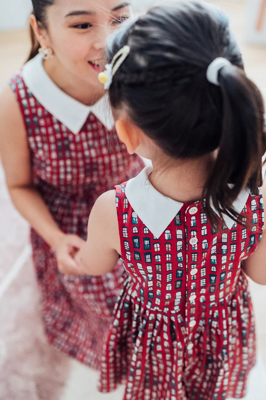 East Village White Collar Dress for girl