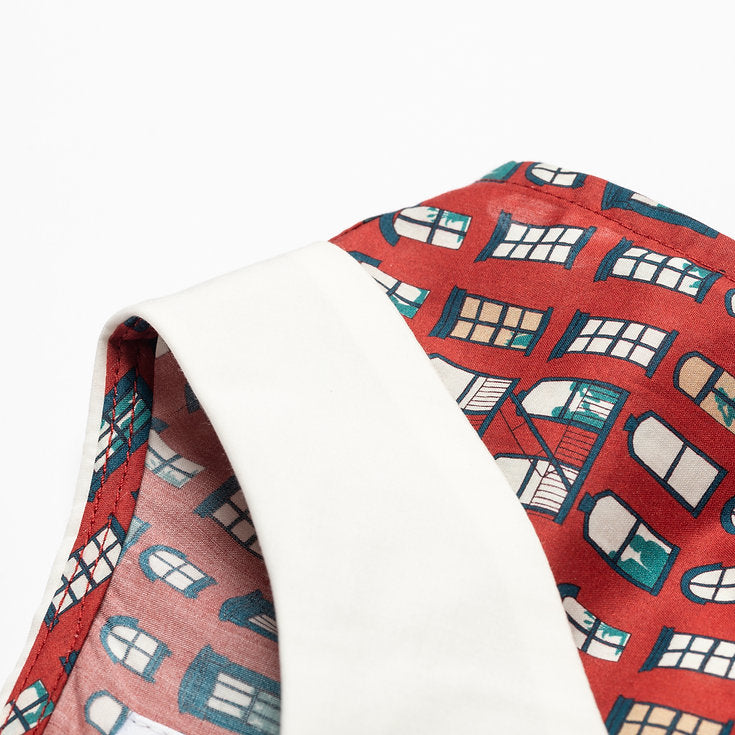 East Village White Collar Dress for woman