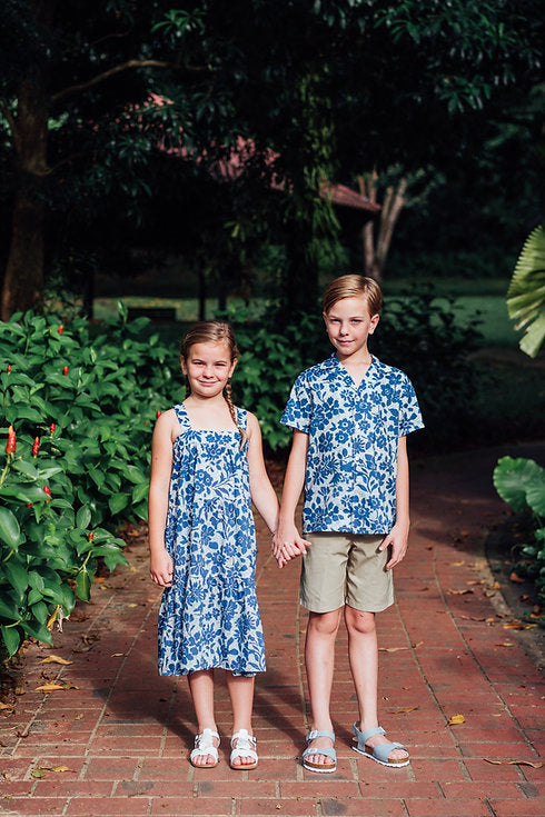 Elias Cuban Collar Shirt for Boy