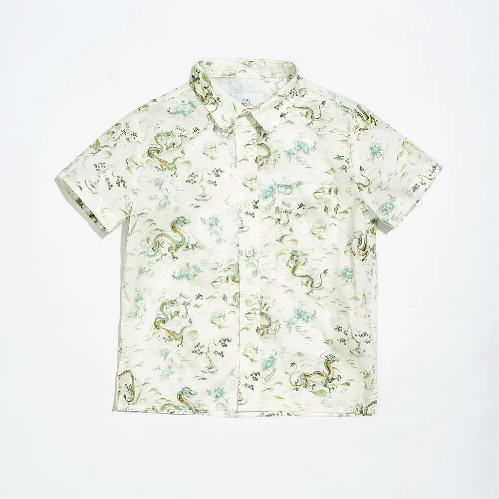 Jade Dragon Shirt for boys