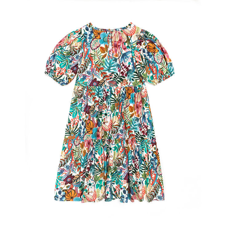 Jungle Trip Tiered Dress for Ladies