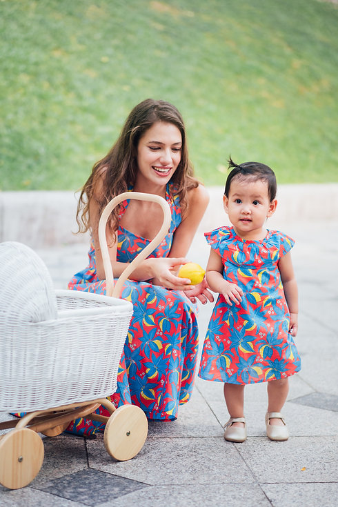 Lemon Onesie Dress for Baby Girls