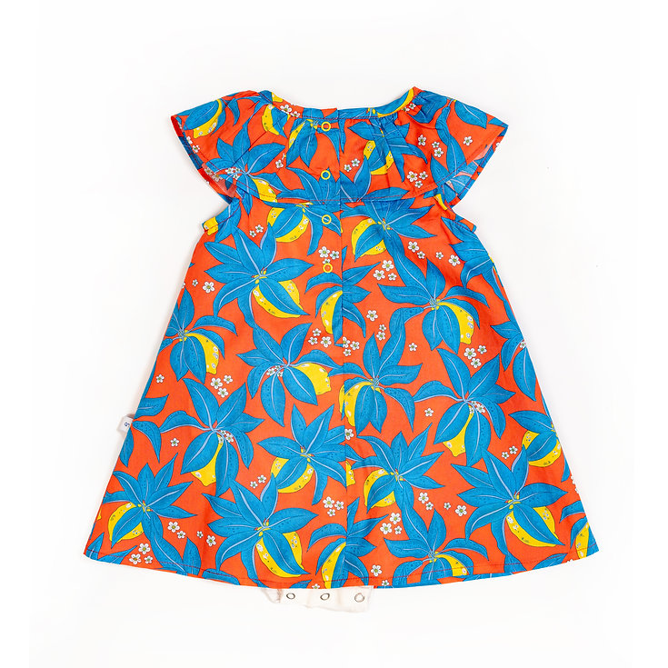 Lemon Onesie Dress for Baby Girls