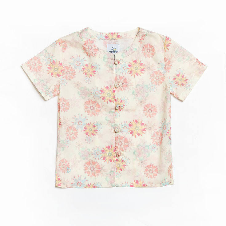 Lucky Rabbit Mandarin Collar Shirt for boys