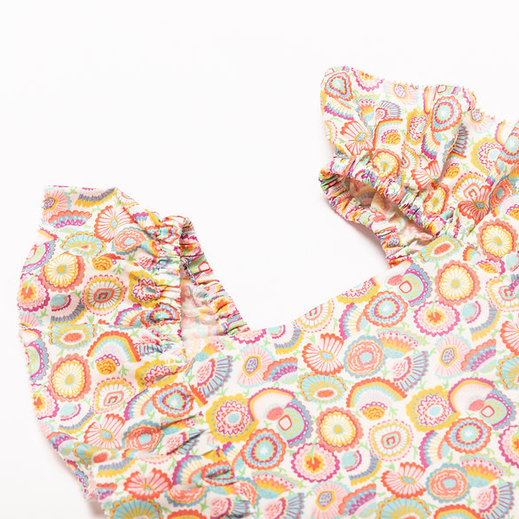 Origami Ruffle Romper for Girls