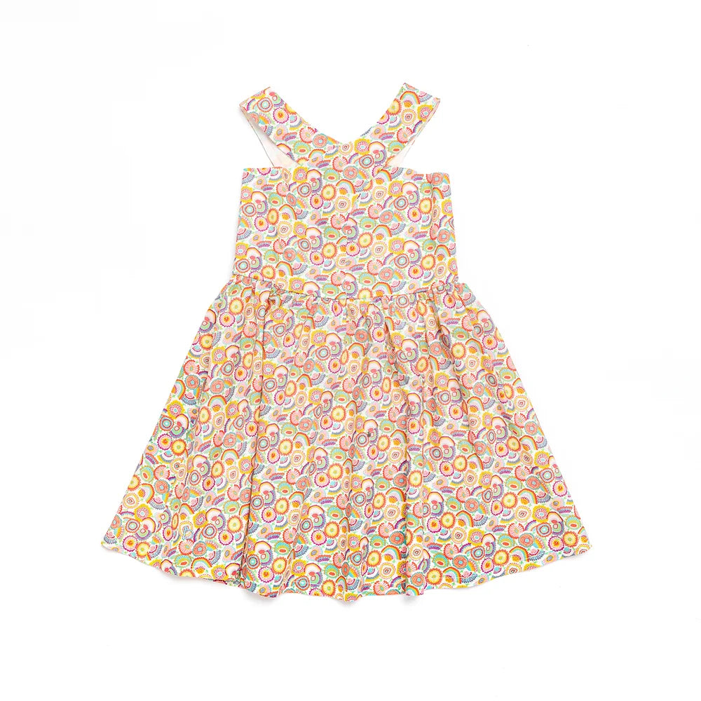 Origami Cross Front Dress for Girls