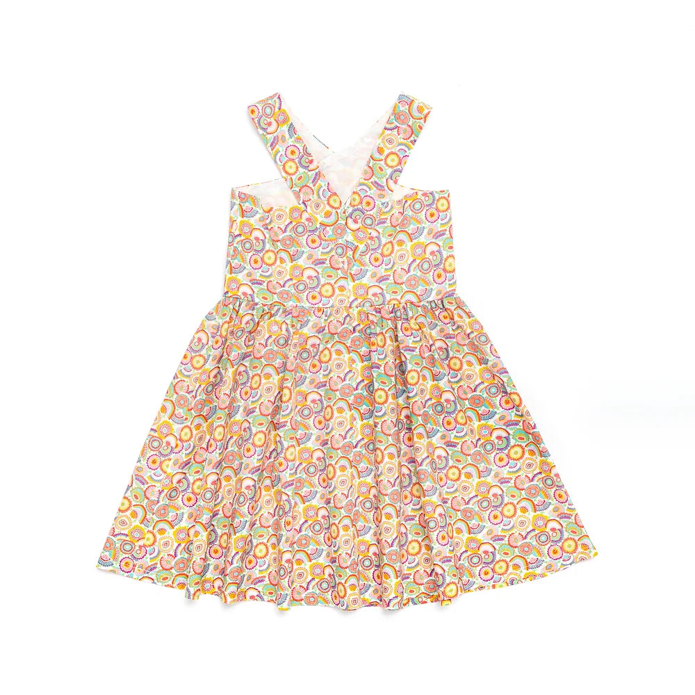 Origami Cross Front Dress for Girls