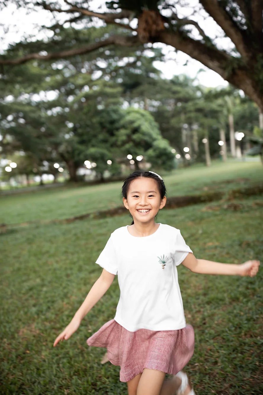 Ox embroidered organic cotton T shirt