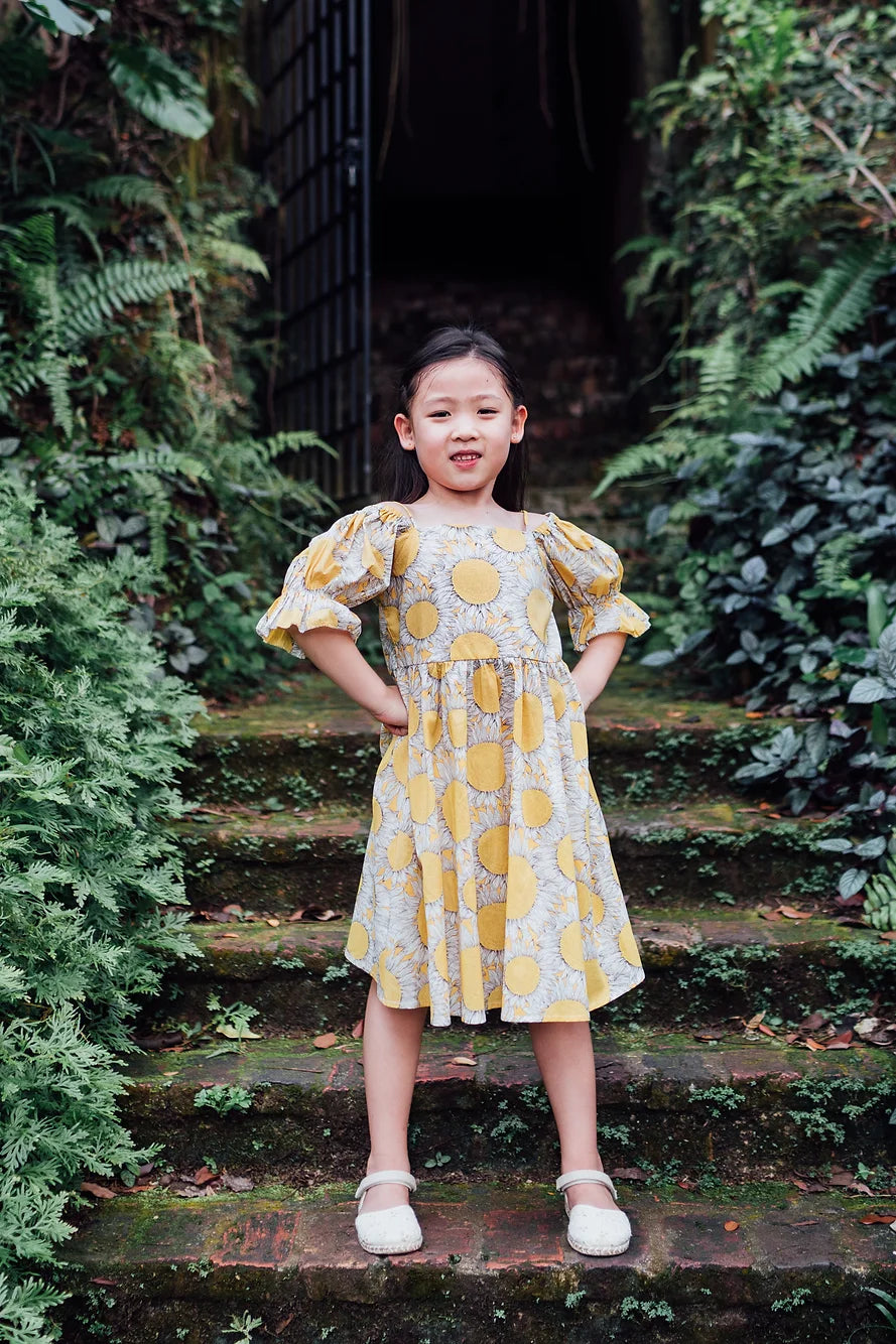 Sunflower Dress for Girls