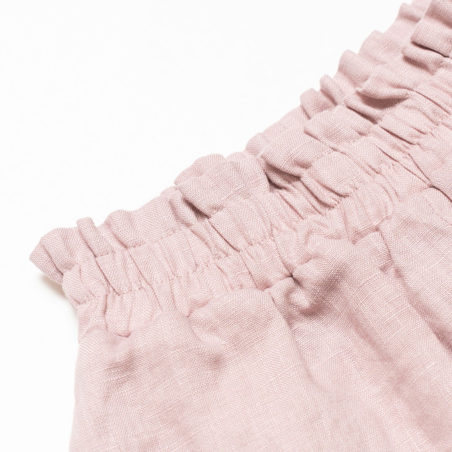 Margaret Linen Set in Pale Blush for Girls