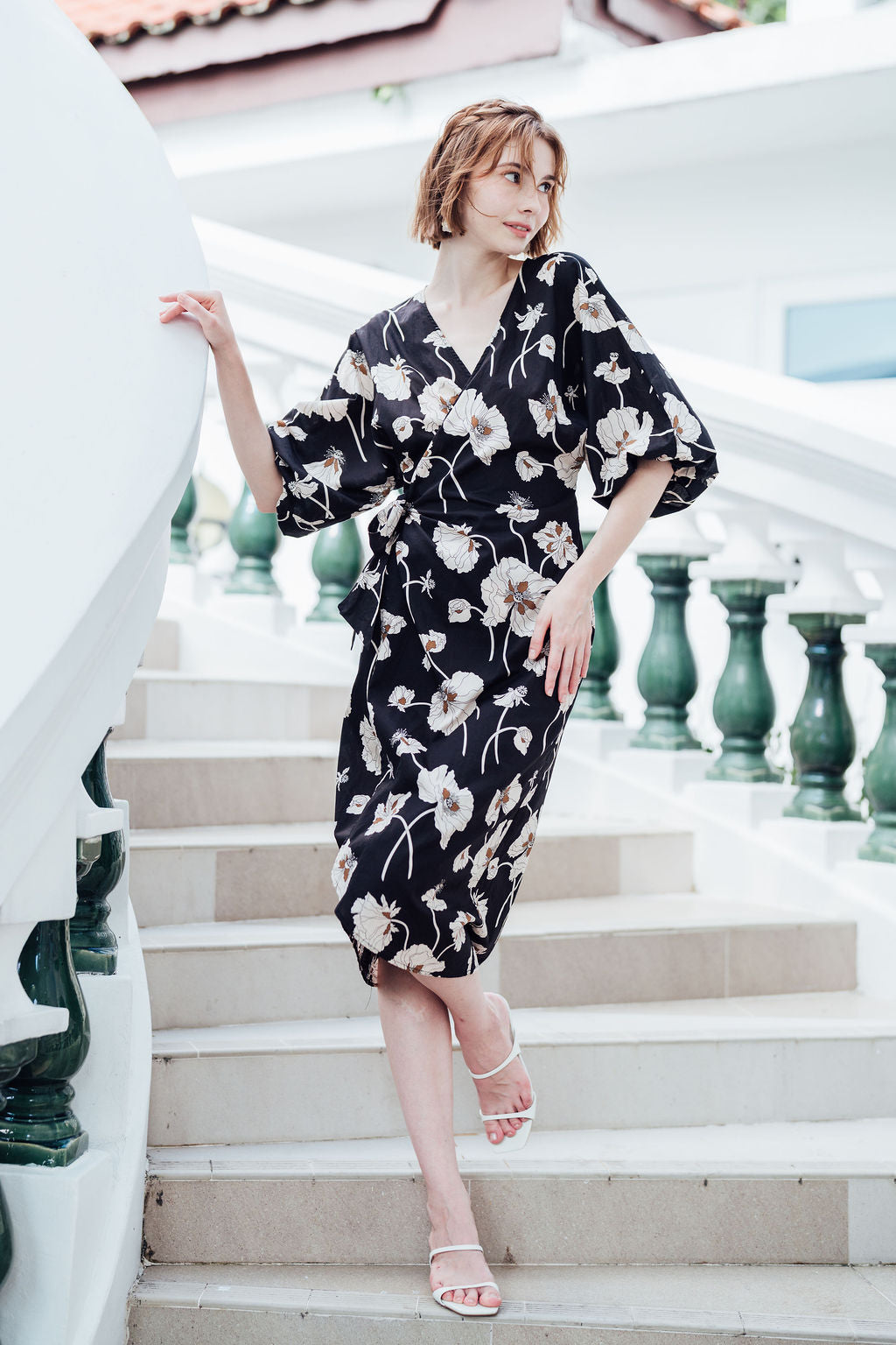 Poppy Bloom Lady Kimono Dress