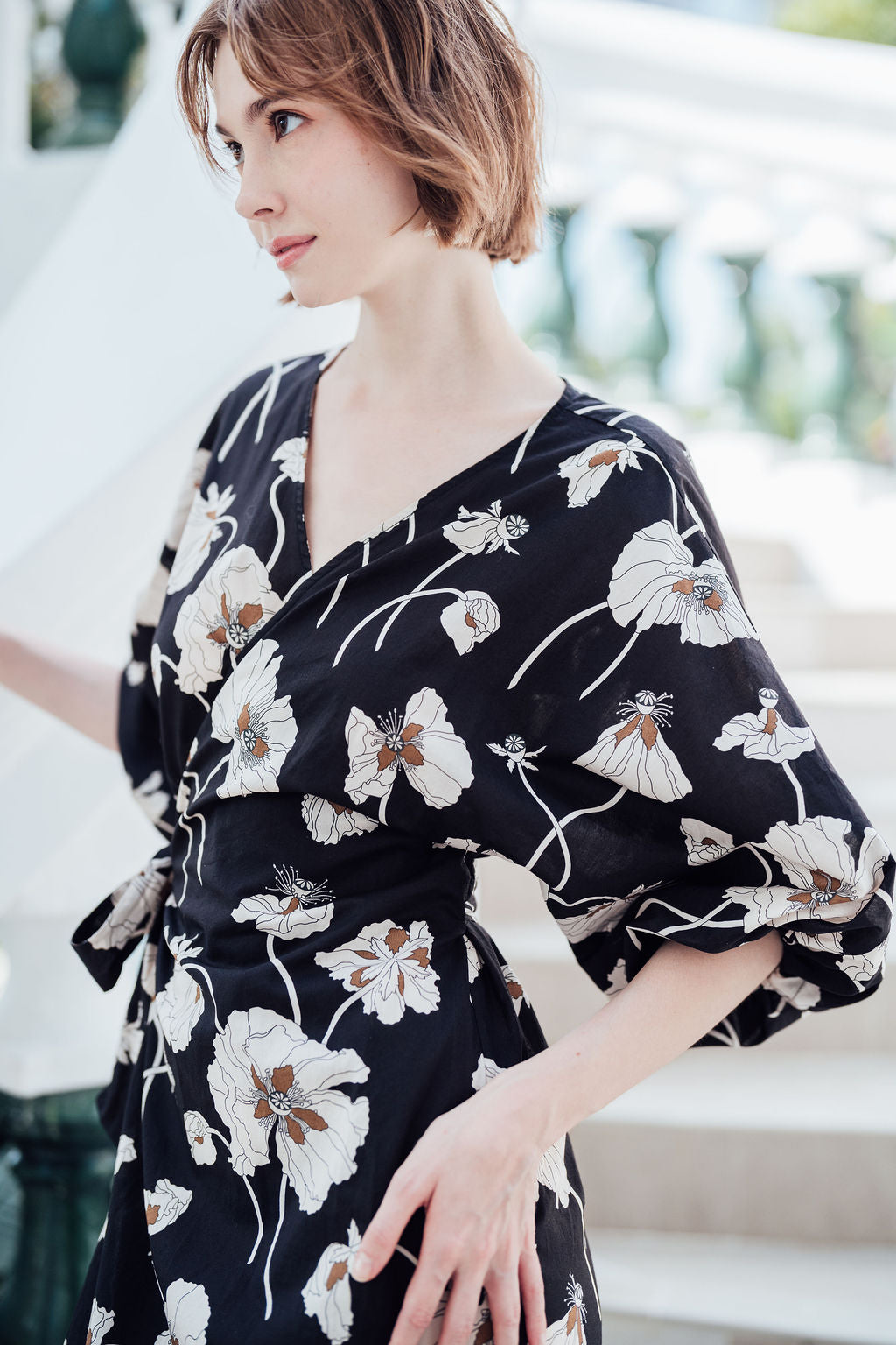 Poppy Bloom Lady Kimono Dress