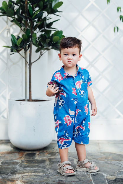 Fleur Mural Baby Unisex Romper