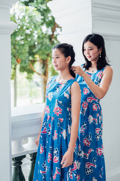 Fleur Mural Cross-Back Dress for Girl