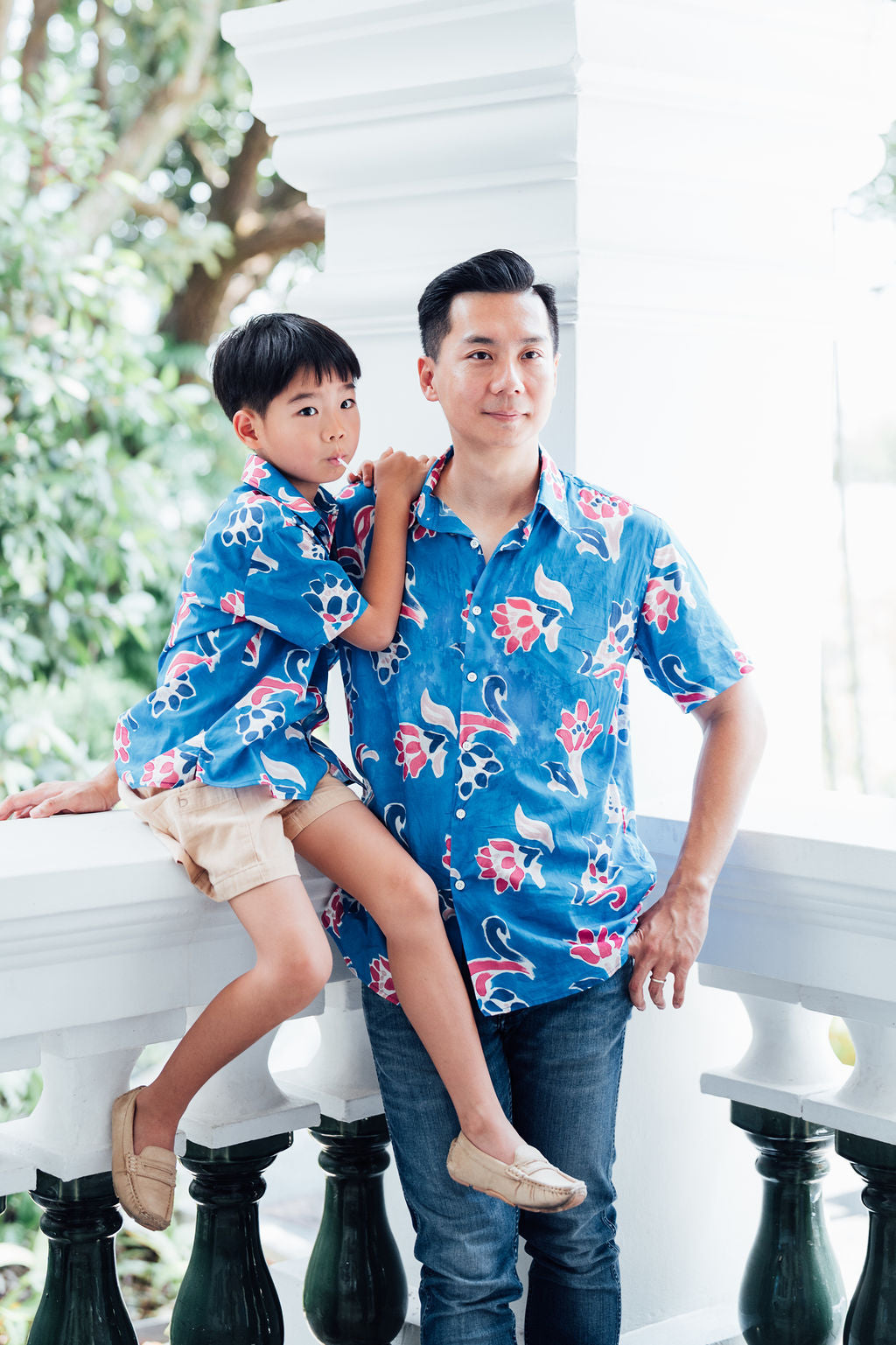 Fleur Mural Short Sleeve Shirt for Men