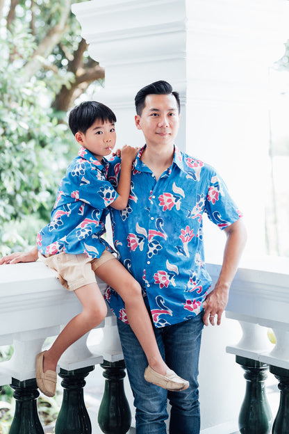 Fleur Mural Short Sleeve Shirt for Men