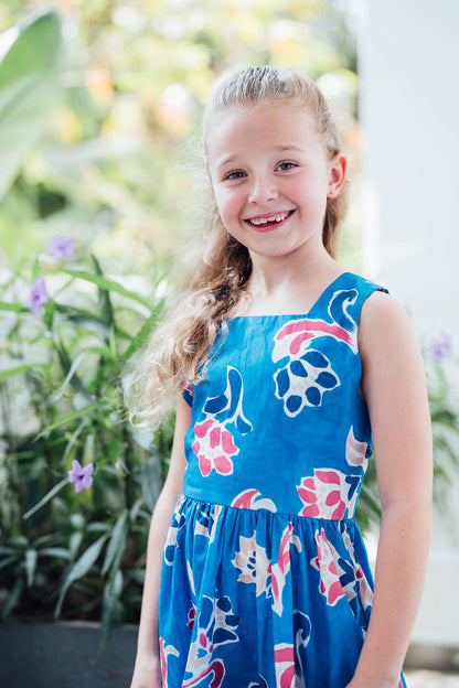 Fleur Mural Cross-Back Dress for Girl