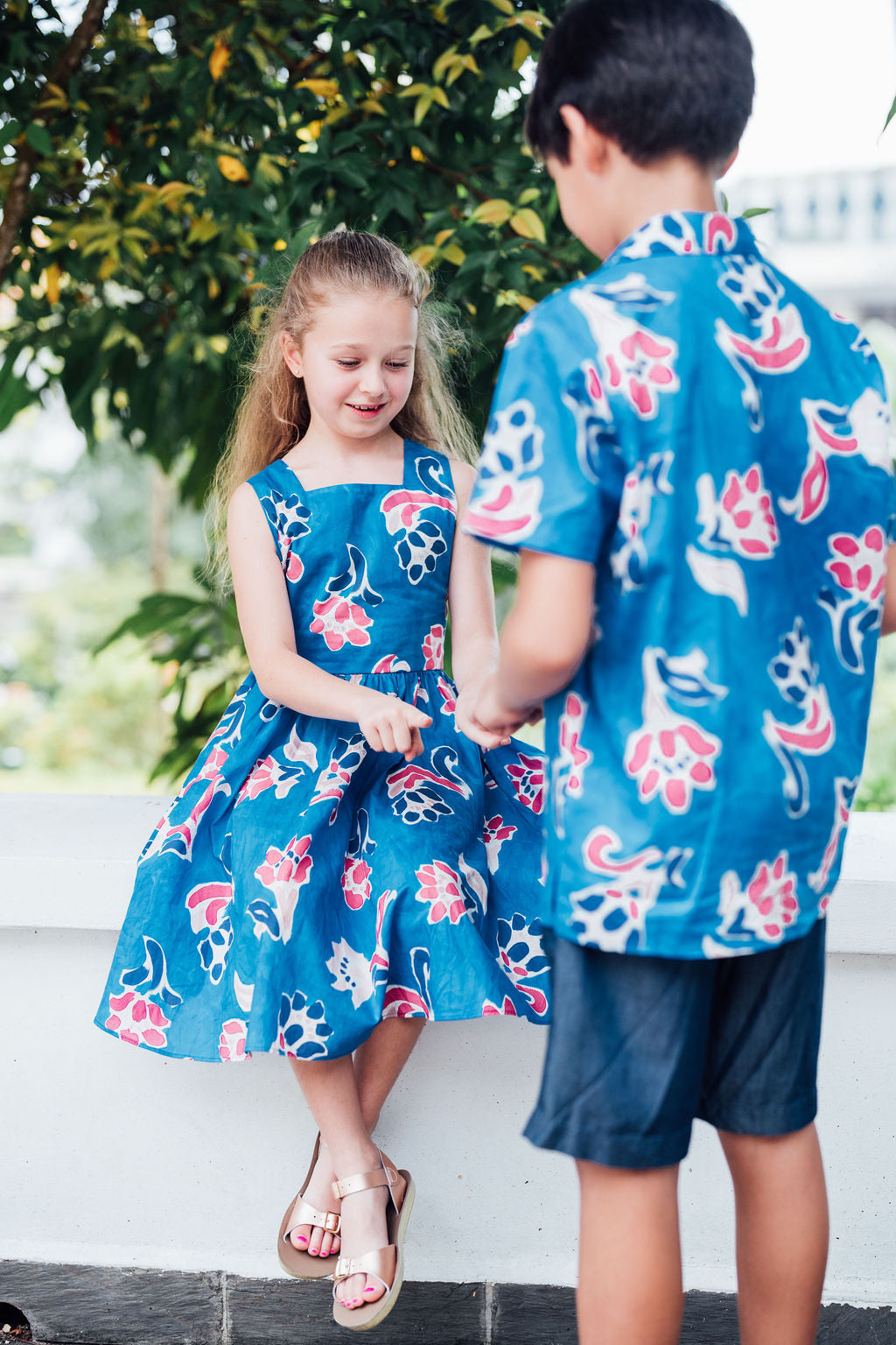 Fleur Mural Short Sleeve Shirt for Boys