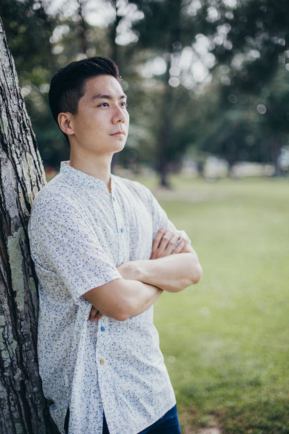 Gymnasium Oblique Button Shirt  for men