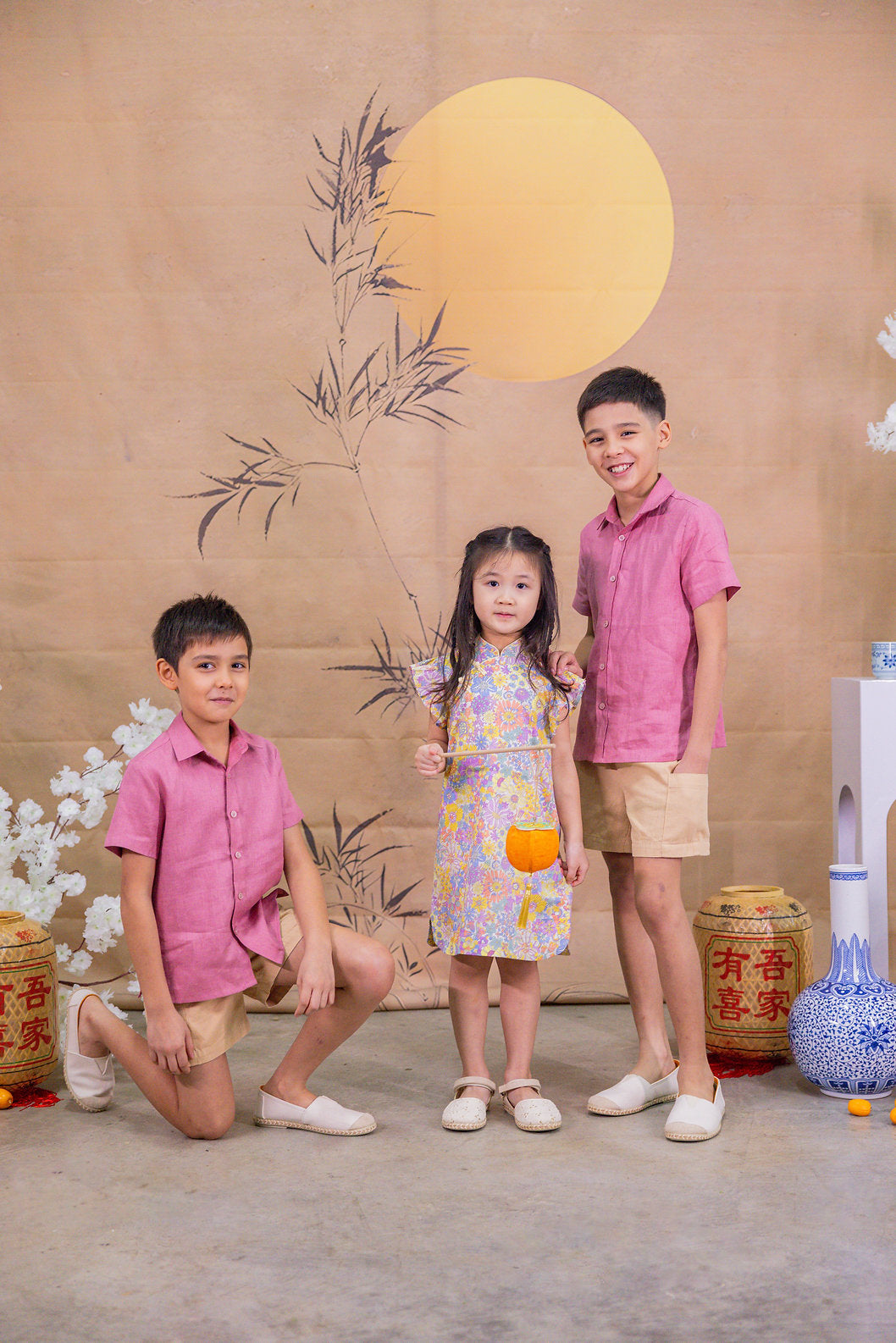 Stella Ruffle Sleeves Cheongsam for Girls