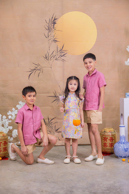 Stella Ruffle Sleeves Cheongsam for Girls