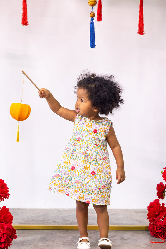 Snake! Snake! Onesie Dress for Baby Girls