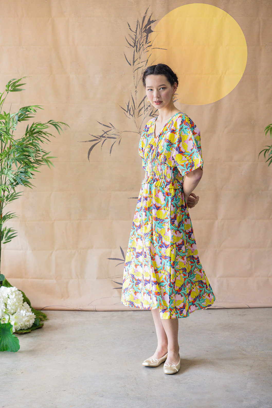 Penelope Dress for Ladies in Lindsay Legacy print