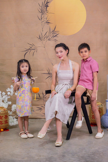 Stella Ruffle Sleeves Cheongsam for Girls