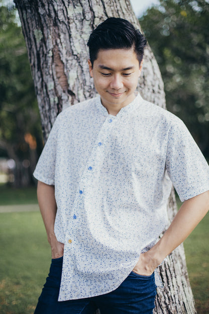 Gymnasium Oblique Button Shirt  for men