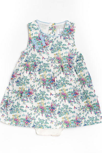 Floral Wonderland Onesie Dress for Baby Girls
