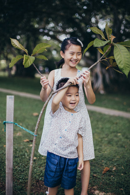 Flap Pocket Tencel Shorts for boys