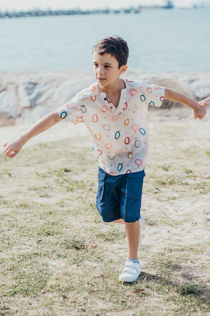 Flap Pocket Tencel Shorts for boys
