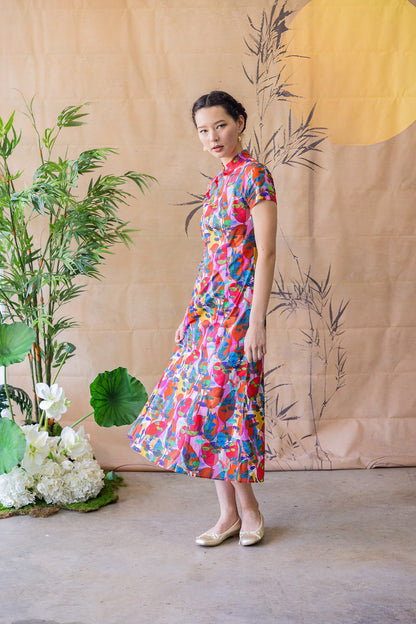 Lotus Cheongsam for ladies - Pink