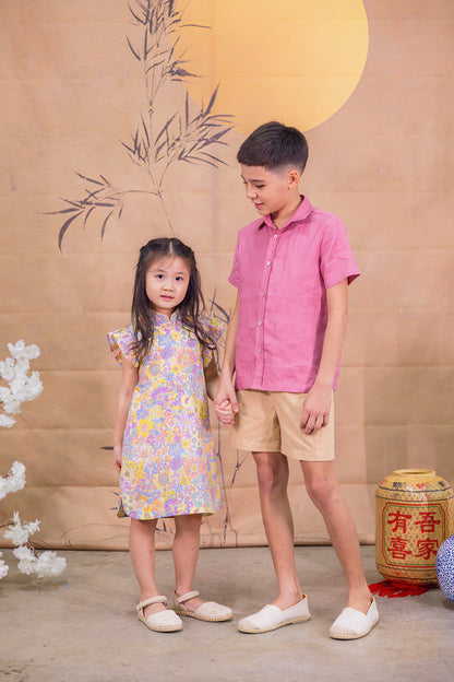 Stella Ruffle Sleeves Cheongsam for Girls