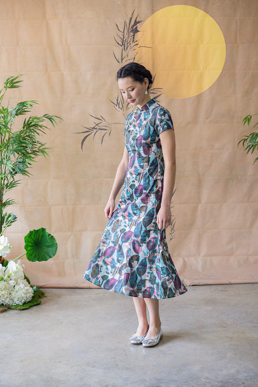 Lotus Cheongsam for ladies - Green