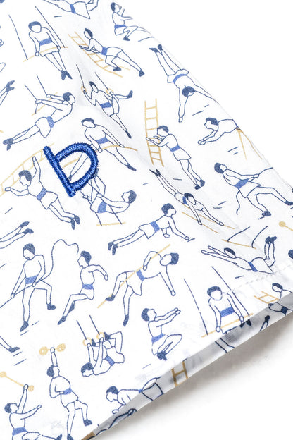 Gymnasium Oblique Button Shirt  for men