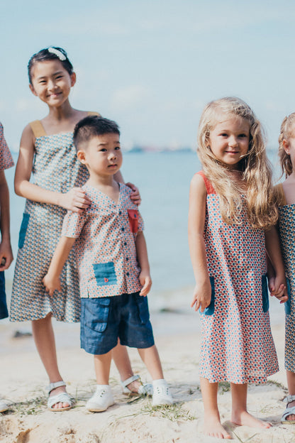 Flap Pocket Tencel Shorts for boys