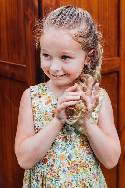 Amelia Low Back Dress for Girls