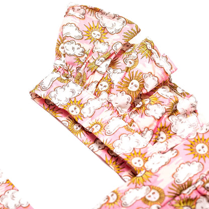 Aria Ruffled Shoulder Dress for Girls