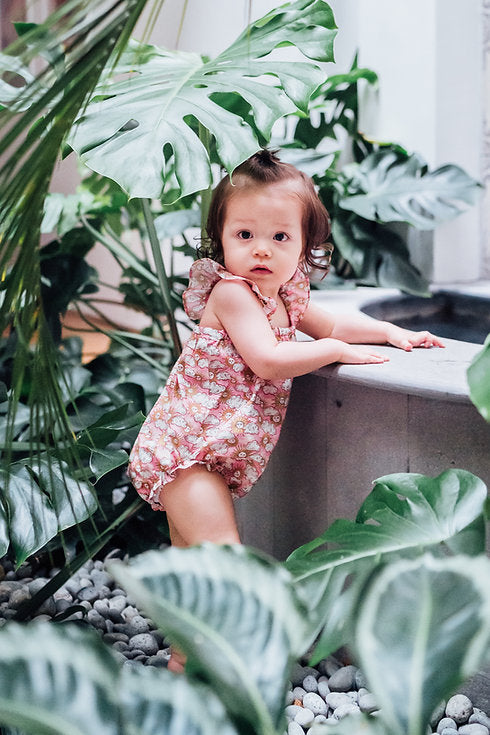Aria Ruffled Shoulder Romper
