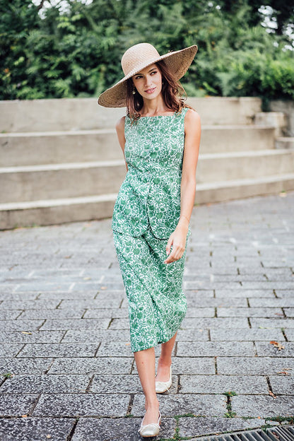 Charlotte vest and skirt set for Ladies in Sambourne print
