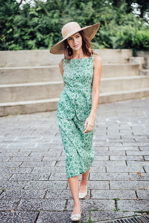 Charlotte vest and skirt set for Ladies in Sambourne print
