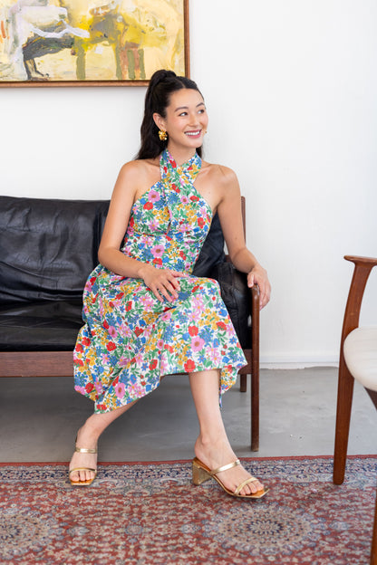 Clarabell Halter Midi Dress for Lady