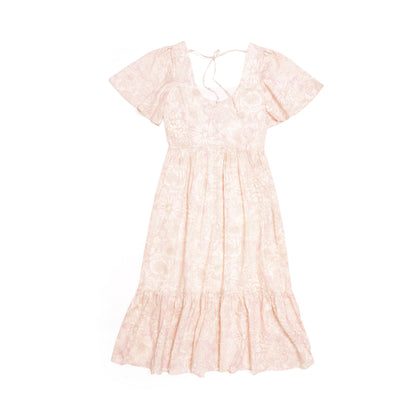 Rosalie Tiered Flutter Sleeve Dress for Lady